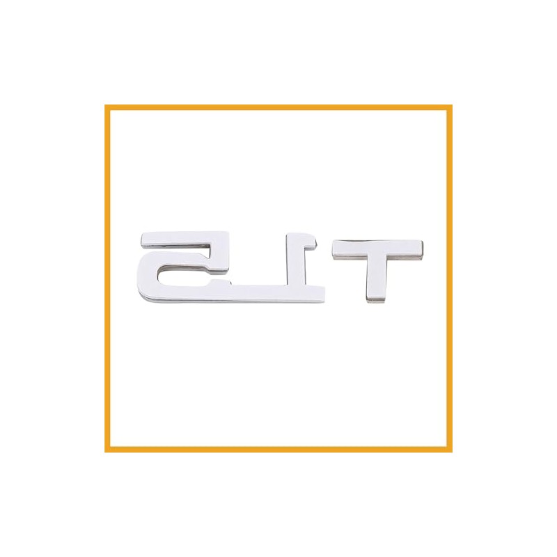 Partuto 3D Metal 1.5T Shaped Car Decorative Emblem Badge Decal