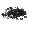 Sourcingmap M4 x 9mm x 0.8mm Black Zinc Plated Flat