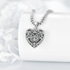 DAYLINLOVE Heart Locket/Urn Necklace That Holds Pictures Sterling Silver Locket