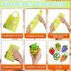 Jindizi Bolsas Plegables Reutilizables, 5Pcs de Compra Reutilizables con Asas,