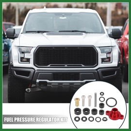 Motoforti Car Fuel Injection Pressure Regulator Valve Cap Spring Kit for Ford F250 F350 F450 F550 7.3L Powerstroke Diesel 1999 2000 2001 2002 2003 Red Long-Lasting