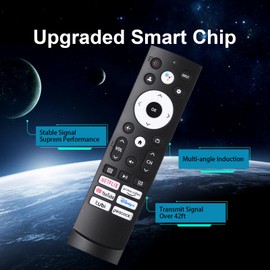 Replacement Remote Control Compatible with Hisense Google 4K UHD Series Smart TV 65U8H 75U8H 50U6H 55U6H 65U6H 75U6H 43A6H 50A6H 55A6H 55U6K 65U7K 55U8K