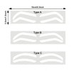 Disposable Eyebrow Tint Tape Microblading Eyebrow Auxiliary Stencil Sticker for