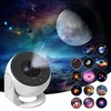 Upgrade Starry Sky Projector, Home Planetarium Projector Lamp, Starry Sky for Bedroom, Children, Adults with 14 Planet Discs, Moon/Fog/Sky Galaxy Projector, Skylight Projector, White