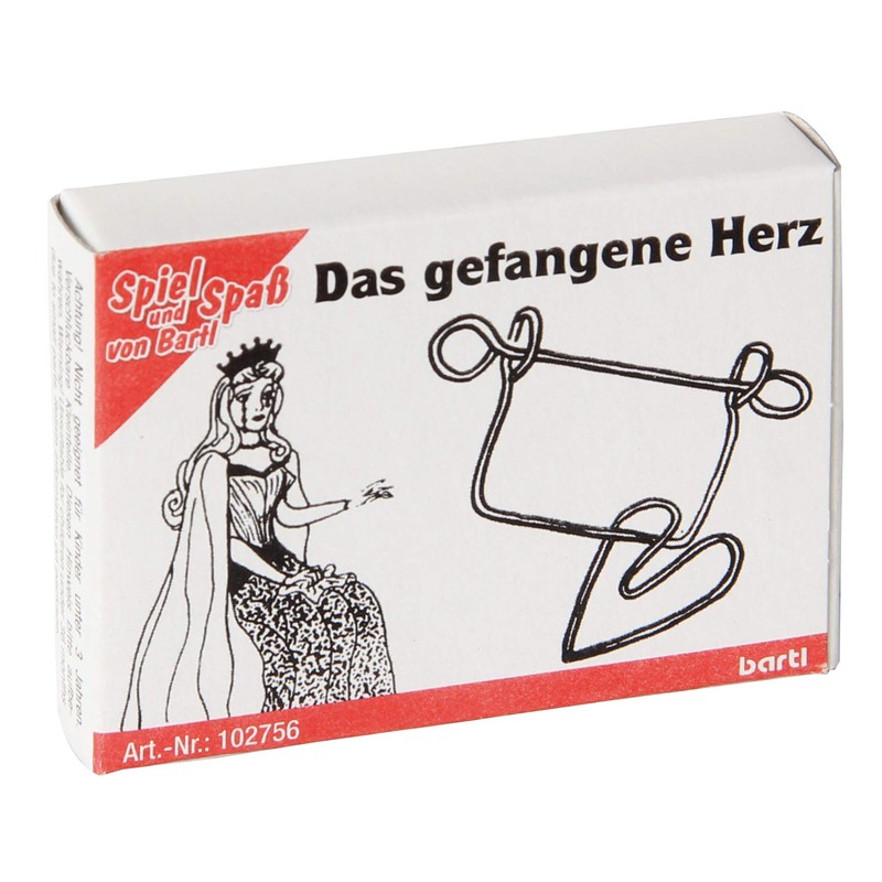 Bartl 102756 Mini Metal Puzzle The Prisoner Heart 2 Small