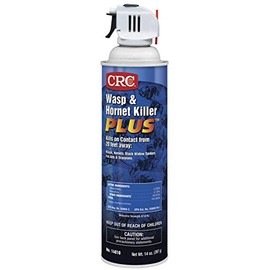 CRC 14010 Wasp and Hornet Killer Plus, 20 Ft Spray, Instant Knockdown, 14oz, [12 Pack]