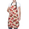 Kibue Beef Steak Print Apron, Kitchen Cooking Baking Adjustable Polyester
