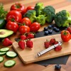 Htppzjr Stainless Steel Strawberry Huller and Tomato Stem Corer Tool