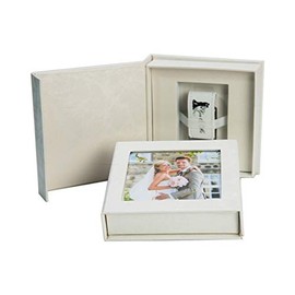 Elegantdisk You&Me USB Stick with USB Box Wedding Design USB 3.0 (White, 64 GB)