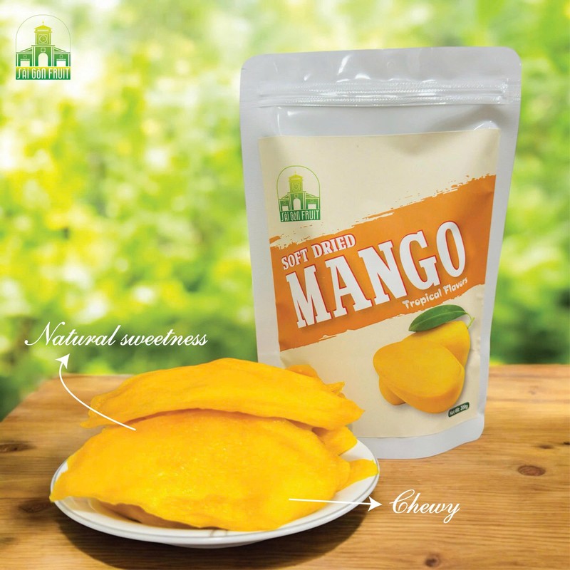 Sài Gòn Fruit - Soft Dried Mango, Low Sugar Added,