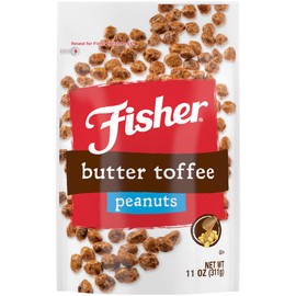 Fisher Snack Butter Toffee Peanuts, 5.5 Ounces, No Artificial Colors or Flavors