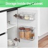 vacane 2 Pack Plastic Adhesive Mount Over Cabinet Door Organizer,