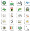 20pcs Cute Golf Club Iron-On Patches for Clothing & Accessories