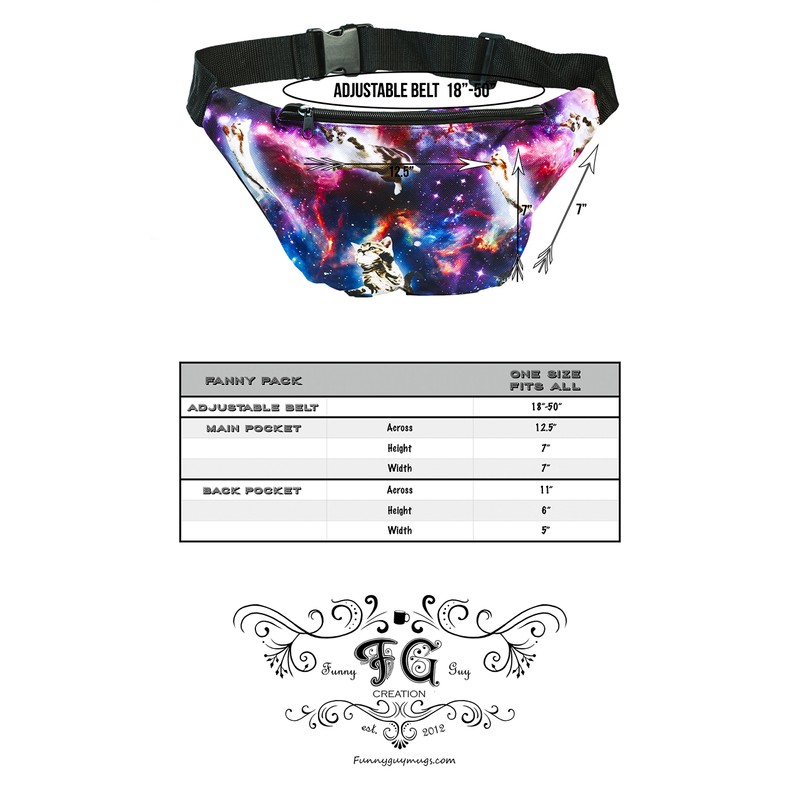 Funny Guy Mugs Space Cat 2 Fanny Pack