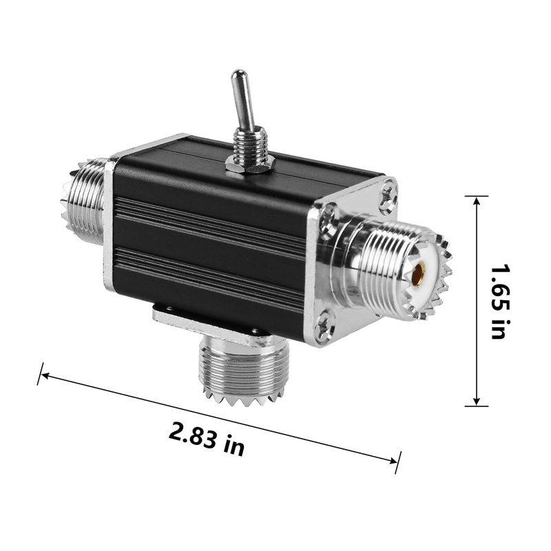 Gorise 100W Antennae Switch, SO239 Interface Manual 2-channel CB/HAM Antenna