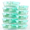 C CREST [10-Pack] Glass Food Storage Containers with Lids, Airtight,