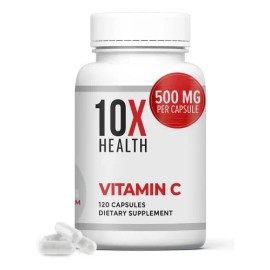 10x Health Vitamina 1000mg 120 Cápsulas Alta Potencia