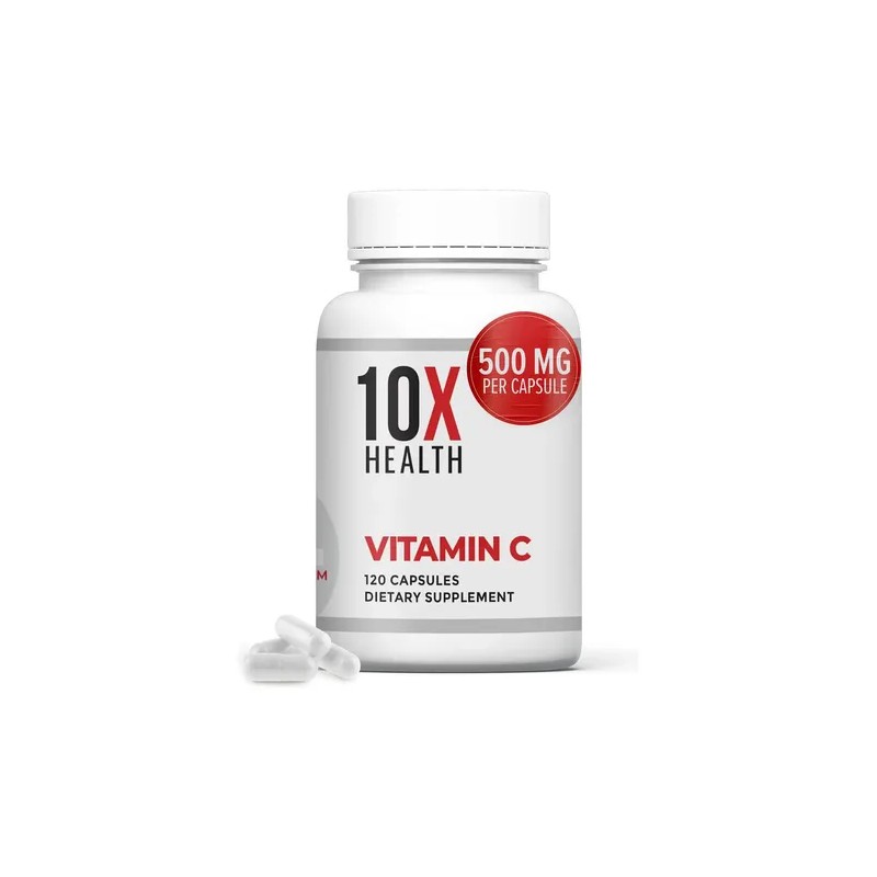 10x Health Vitamina 1000mg 120 Cápsulas Alta Potencia