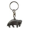 Badger pewter metal keyring