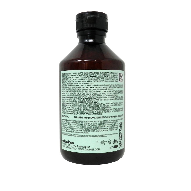 Davines NaturalTech Detoxifying Scrub Shampoo 8.45 Ounces