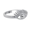 Evil Eye Rings For Women Sterling Silver, Evil Eye Ring