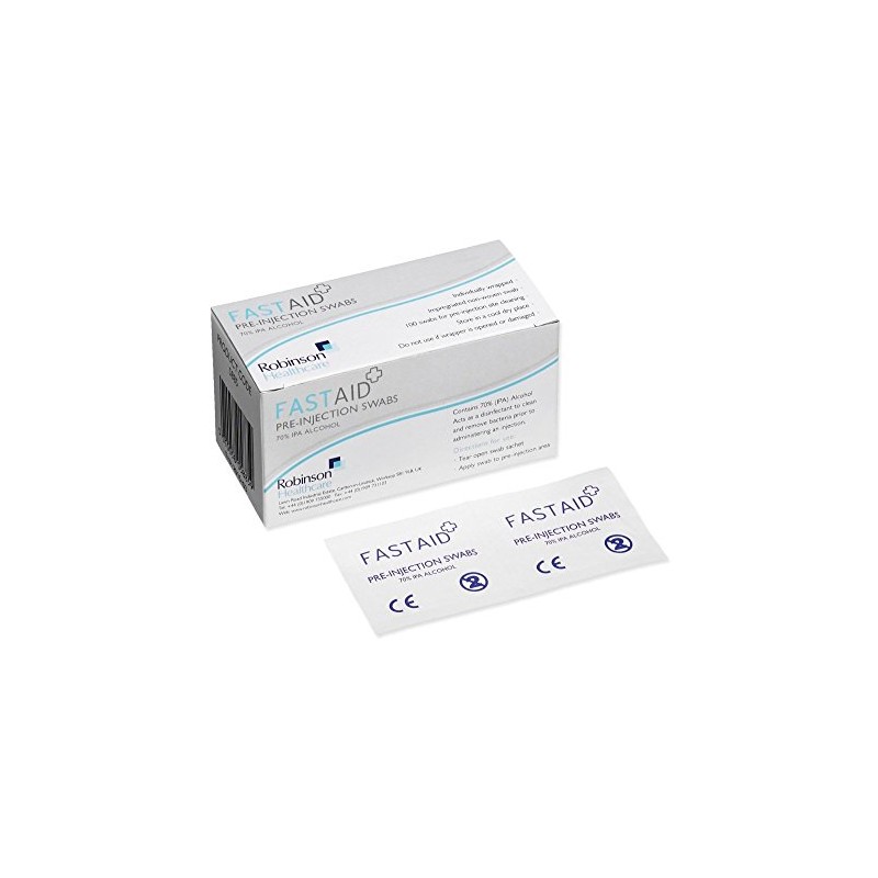 Fast Aid 5885 Pre-Injection Swab, 70% Alcohol (Pack of 100)