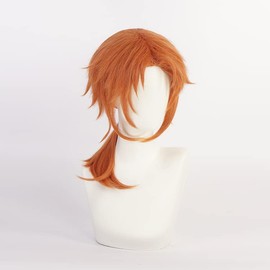 Leo Tsukinaga Cosplay Wig, Net Included, Heat Resistant Wig, Disguise Wig, Cosplay Costume, Accessory for Costume, Wig, Halloween, Christmas, Cultural Festival, School Festival