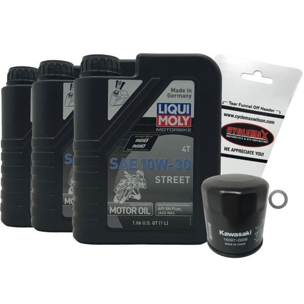 Liquimoly 2018-2022 Kawasaki Ninja 400 Oil Change Kit Liqui Moly