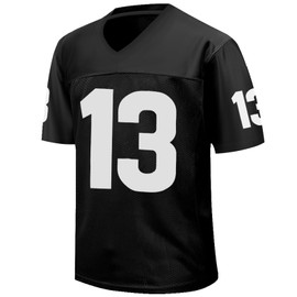 Amzdest Men's Willie Beamen #13 Football Jersey Jamie Foxx Any Given Sunday Movie Clothing for Party Gifts(13-Black-XL)