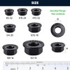 RoyceMart 3/8-16 (12 Pack) Serrated Flange Hex Nuts, 304 Stainless