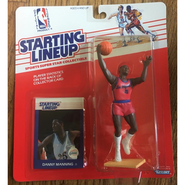 Starting Lineup 1988 Danny Manning L.A. Clippers Starting Lineup w/