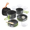 Lixada Camping Pot Set 11-Piece Camping Cookware Camping Tableware 2-3