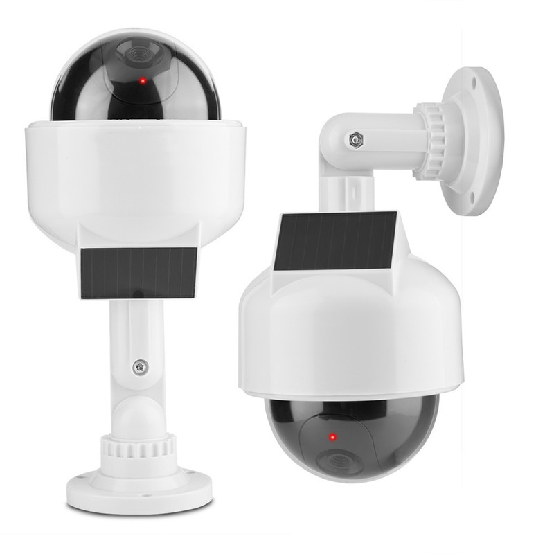 Dummy Camera Indoor & Outdoor Realistic Dome Shape Solar Security