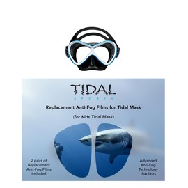 Pro Shot Tidal Mask Anti-Fog Film Replacement x2 Long Lasting Anti-Fog Protection for Snorkeling and Diving (TMKIDS Kids - Replacement Film)