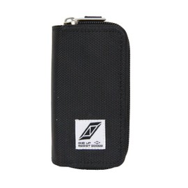 SK11 ONE UP ASSIST GOODS Coin and Key Case, Work SO-CK, Black, Polyester, Black, Carabiner Included, Accessory Case