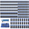Ailbiuko 200PCS Quick Connect Air Hose Fittings,1/8",1/4",5/16",3/8",1/2" & 4/6/8/10/12mm Straight