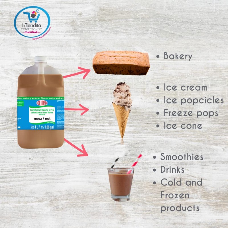 Deiman Artificial Food Flavoring Nut Concentrate D-15 (1.06 Gal)