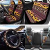 Cxdvotvy Aztec Sunflower Cow Car Seat Cover Full Sets, 16