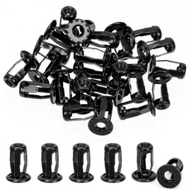 Mardatt 25Pcs M4 Jack Nuts Assortment Kit, Expansion Insert Nuts Petal Nuts Jack Nut Screw Anchor for Hollow Wall Plastic Polywood Pressboard Hardboard (M4 - Black)