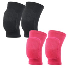 Knieschoner, 4 Stück, weich, Volleyball, Mädchen, Kinder, für Tanz und Kinder, aus verdicktem Schwamm, geeignet für Tanz, Volleyball, Basketball, rhythmische Gymnastik, Fußball, Größe M