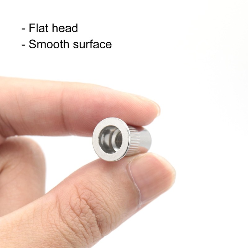 VictorsHome M3 Rivet Nuts, 304 Stainless Steel Flat Head Rivnut