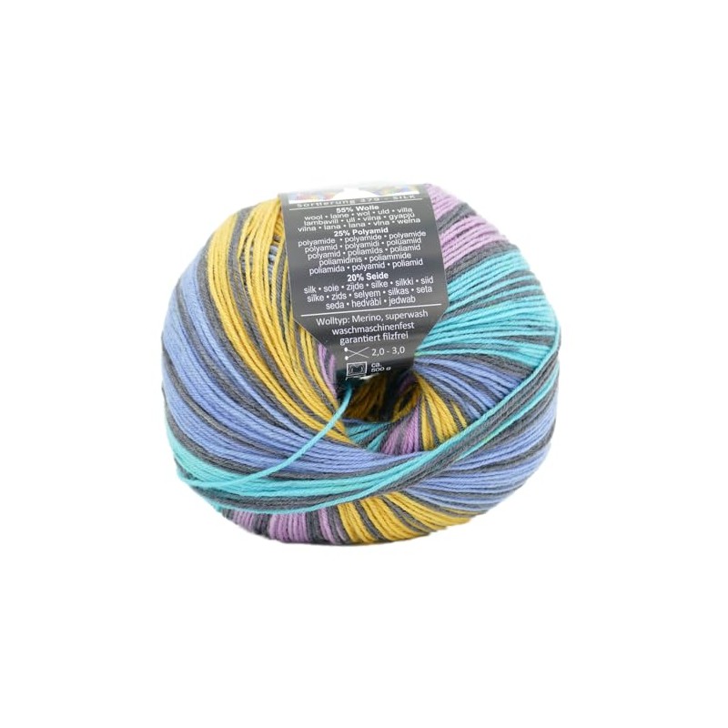 Online Supersocke 4-Ply Silk Colour, Sock Wool with Silk, Sock