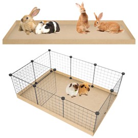 NICERINC PET Guinea Pig Cage Liners,Disposable Large Liner Bag for Guinea Pig Cage Bottom,Water-Resistant Kraft Paper, Biodegradable,Guinea Pig Cage Accessories, 48"x 24" (5 Pack)