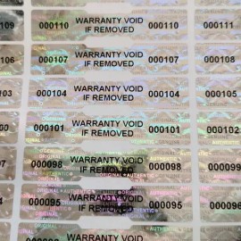 42 Hologramas De Seguridad Tipo Panal Con Folio 50mmx10mm                                                                                             