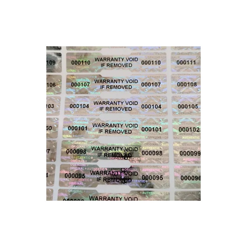 42 Hologramas De Seguridad Tipo Panal Con Folio 50mmx10mm