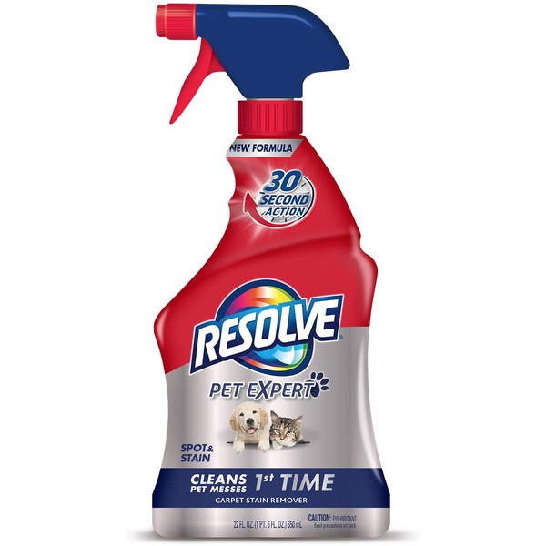 Resolve Pet Expert Carpet & Upholstery Cleaner - Removes Stains and Odors, 22 oz