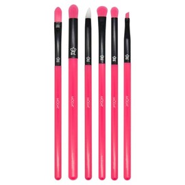 MODA Neon Pink 6pc Eye Kit – Vibrant Vegan Makeup Brushes for Bold Eye Looks