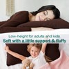 Gooeb Flat Ultra Thin Bed Pillows King Size Pillow Set