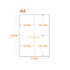 Paper Labo A4 Blank Paper 4 Divided Crosses, 111.3 lbs