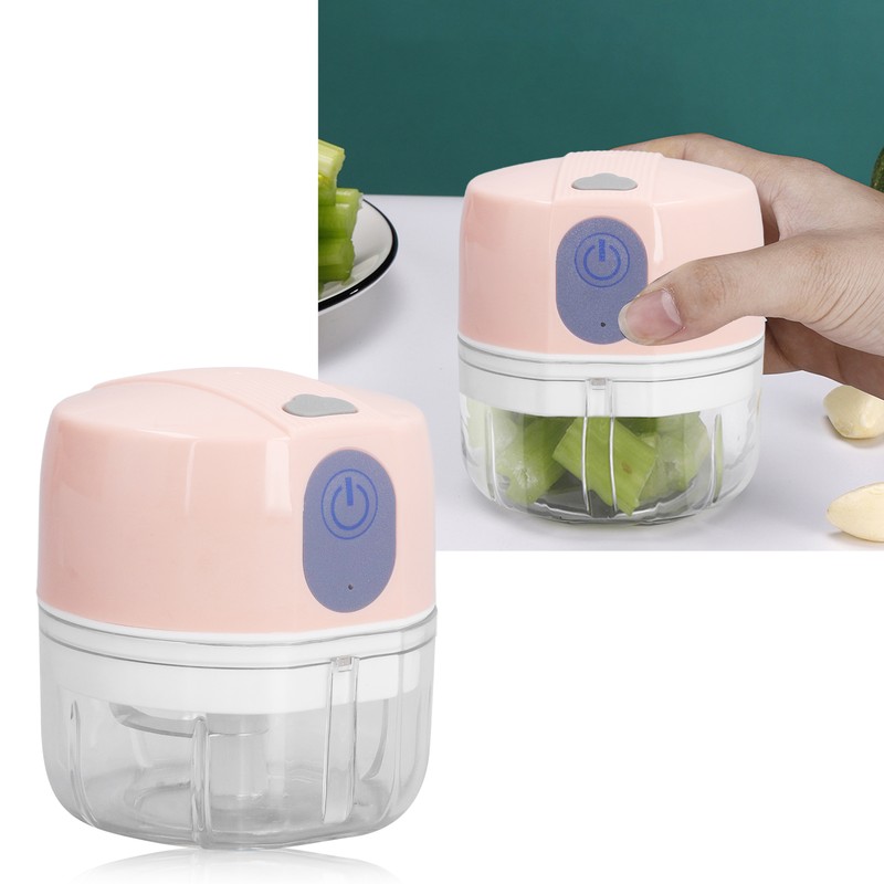 Electric Garlic Masher Mini Wireless Automatic Garlic Chopper for Kitchen